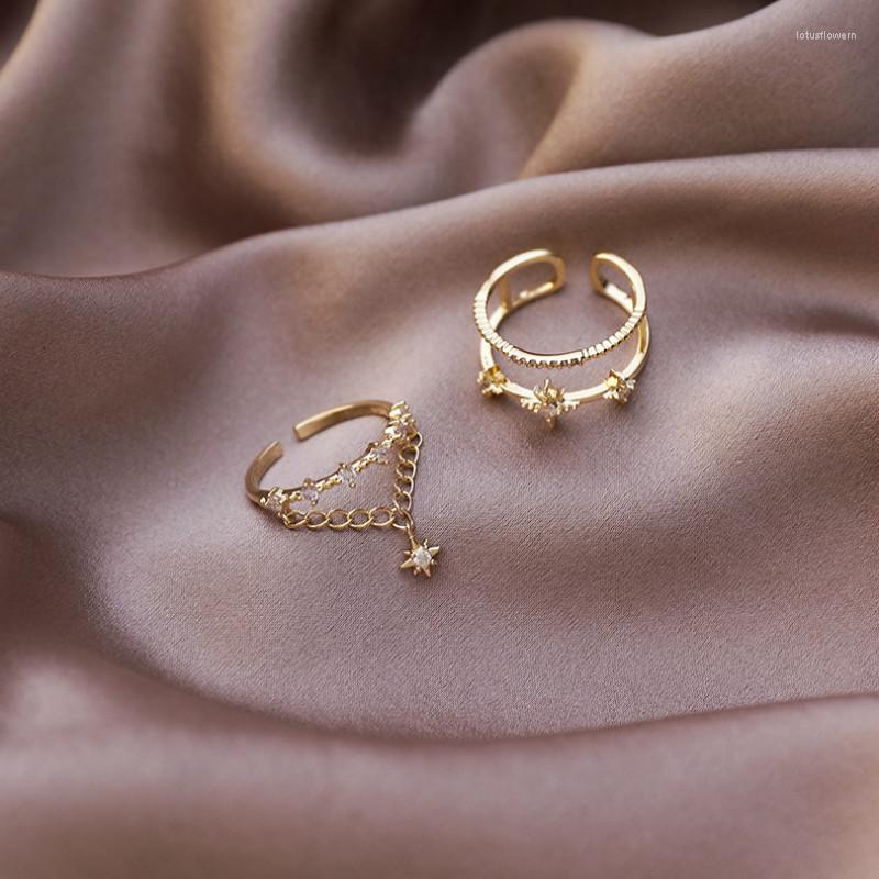 Cluster Rings 2022 Korean Exquisite Tassel Chain Star Ring Fashion Temperament Double Opening Elegant Ladies Jewelry
Cluster Rings 2022 Korean Exquisite Tassel Chain Star Ring Fashion Temperament Double Opening Elegant Ladies Jewelry