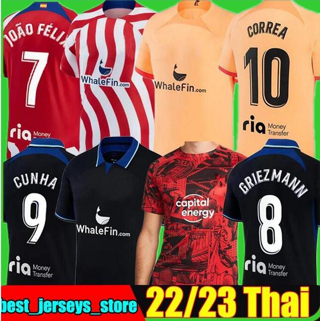 JOAO FELIX soccer jerseys 22 23 Morata GRIEZMANN 2022 2023 M. LLORENTE Correa Cunha camiseta football shirts kids kit Atletico MadridSfans player version women 4xl, 12
JOAO FELIX soccer jerseys 22 23 Morata GRIEZMANN 2022 2023 M. LLORENTE Correa Cunha camiseta football shirts kids kit Atletico MadridSfans player version women 4xl, 12