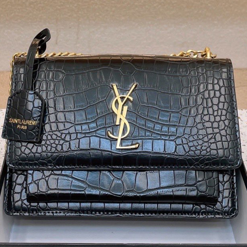 YSL Women Shoulder Bag Tote Purse Handbag Leather Travel Crossbody Bags With Box Dust Bag