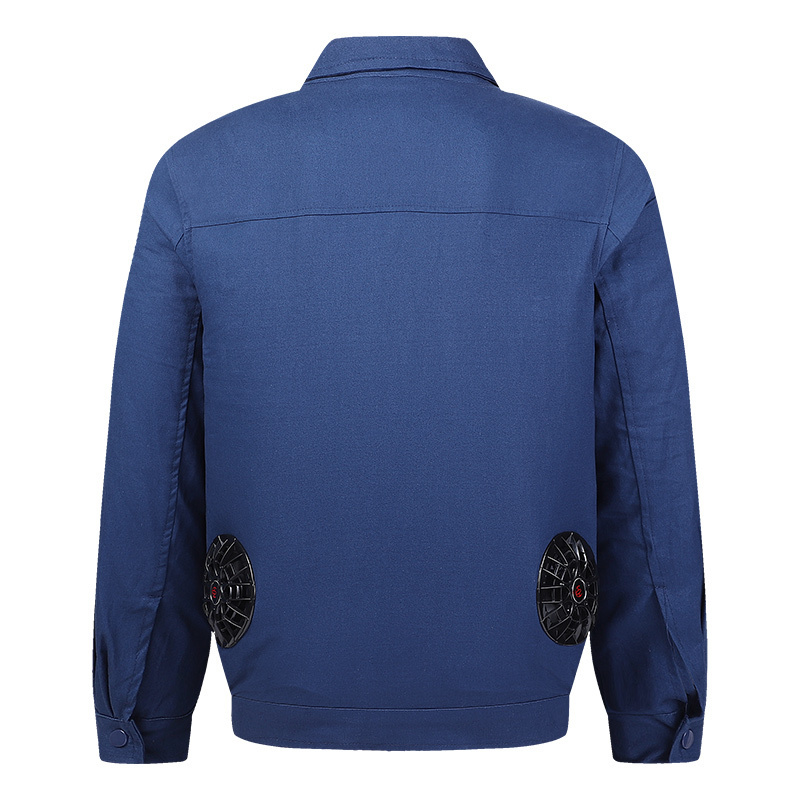 Men's Jackets Summer outdoor work coat charging fan cooling camouflage suit intelligent air conditioning pure cotton washing jacket 220915