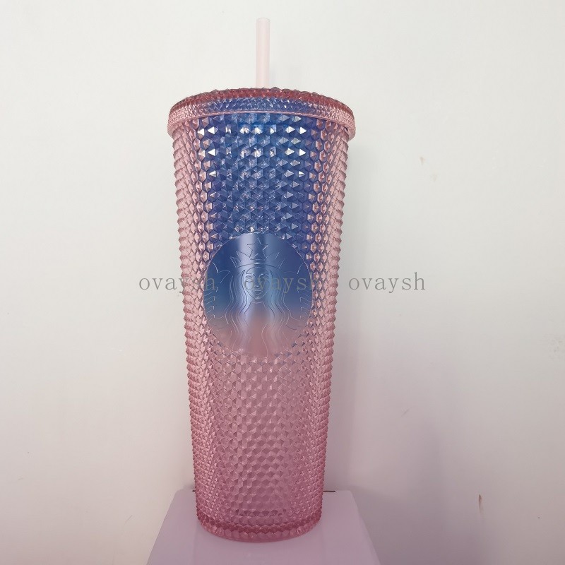 2021 Starbucks Tumblers Double pink gradient blue Durian Laser Straw Cup 710ML Tumblers Mermaid Plastic Cold Water Coffee Cups Gift Mug, Customize
2021 Starbucks Tumblers Double pink gradient blue Durian Laser Straw Cup 710ML Tumblers Mermaid Plastic Cold Water Coffee Cups Gift Mug, Customize