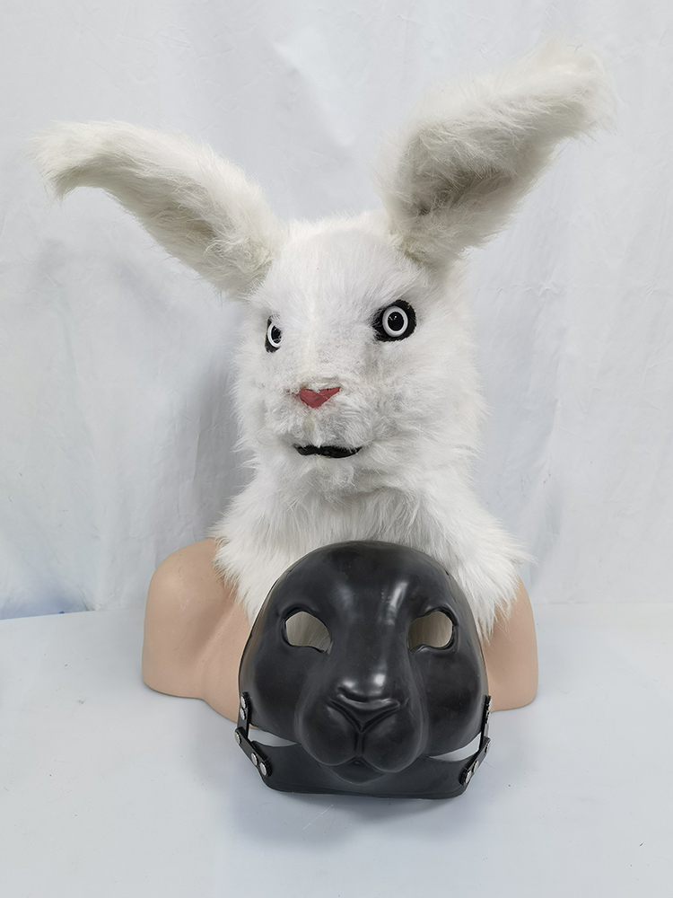 Party Masks DIY Animal Moving Mouth Blank Mask Base Mold of Rabbit Set Package Make Your Own Halloween Prop 220915