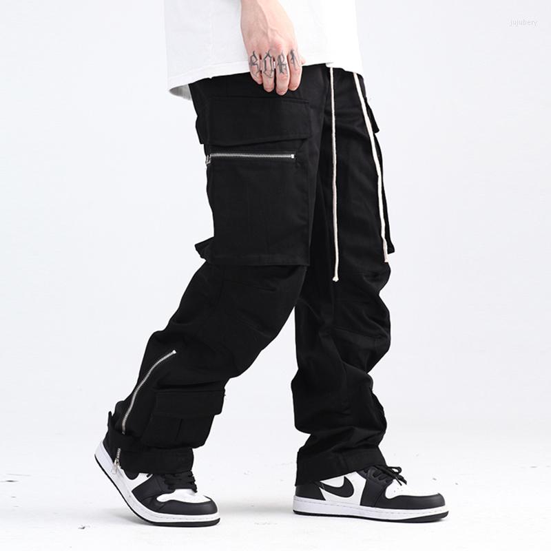 Men's Pants High Street Multi-pocket Retro Side Zipper Men's Cargos Patchwork Straight Loose Oversized Overalls Hip Hop Drawstring, Black
Men's Pants High Street Multi-pocket Retro Side Zipper Men's Cargos Patchwork Straight Loose Oversized Overalls Hip Hop Drawstring, Black