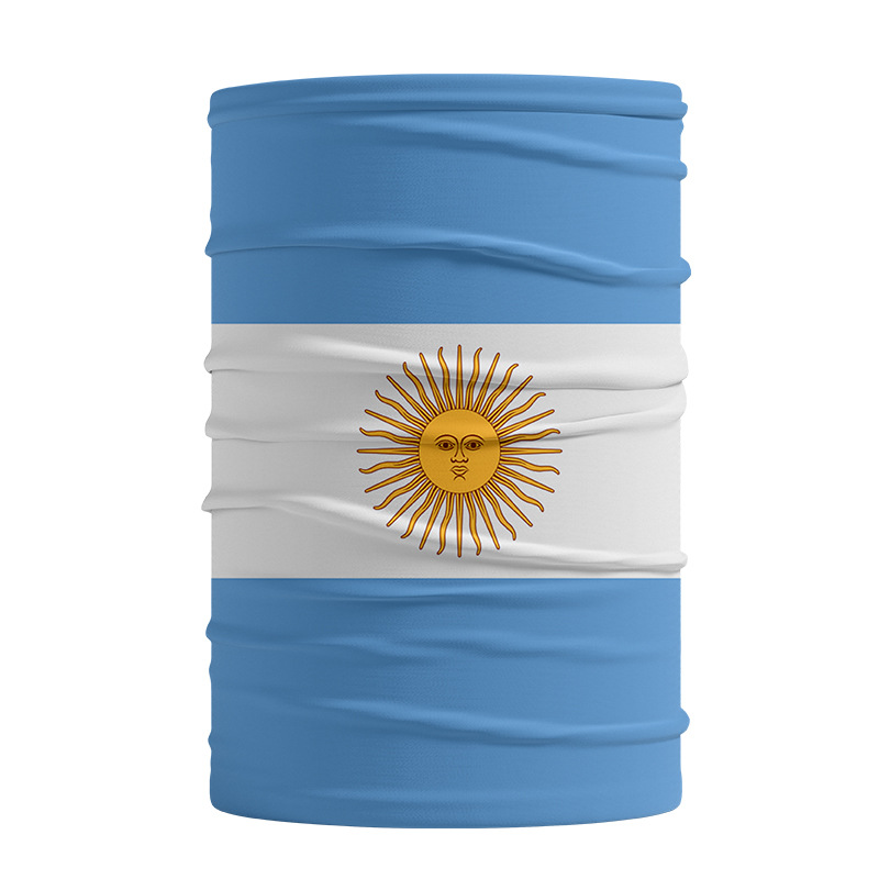 World Cup Flag Bandana Party Decoration USA Germany Qatar Multifunctional Summer Ice Silk Magic Face Mask