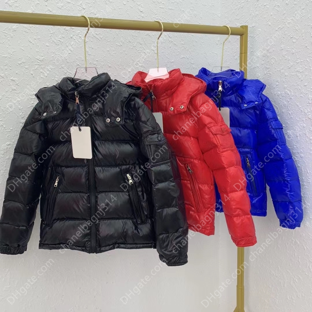 Kids' Maya 90 Duck Down Hooded Jacket with Added Warmth, Red