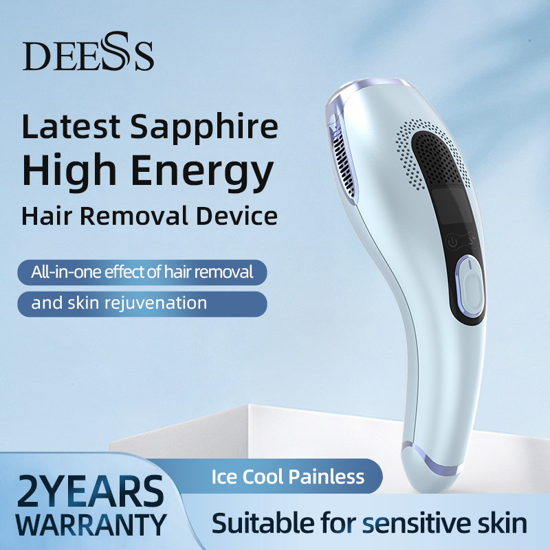 Epilator DEESS GP592 Ice cooling ipl hair removal home use 2 in 1 device unchangeable lamps unlimited 220915
