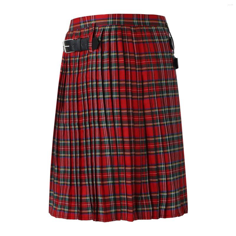 Men's Pants With Mens Fashion Casual Retro Scottish Style Plaid Contrast Waistband Pleated Skirt, Blue
Men's Pants With Mens Fashion Casual Retro Scottish Style Plaid Contrast Waistband Pleated Skirt, Blue