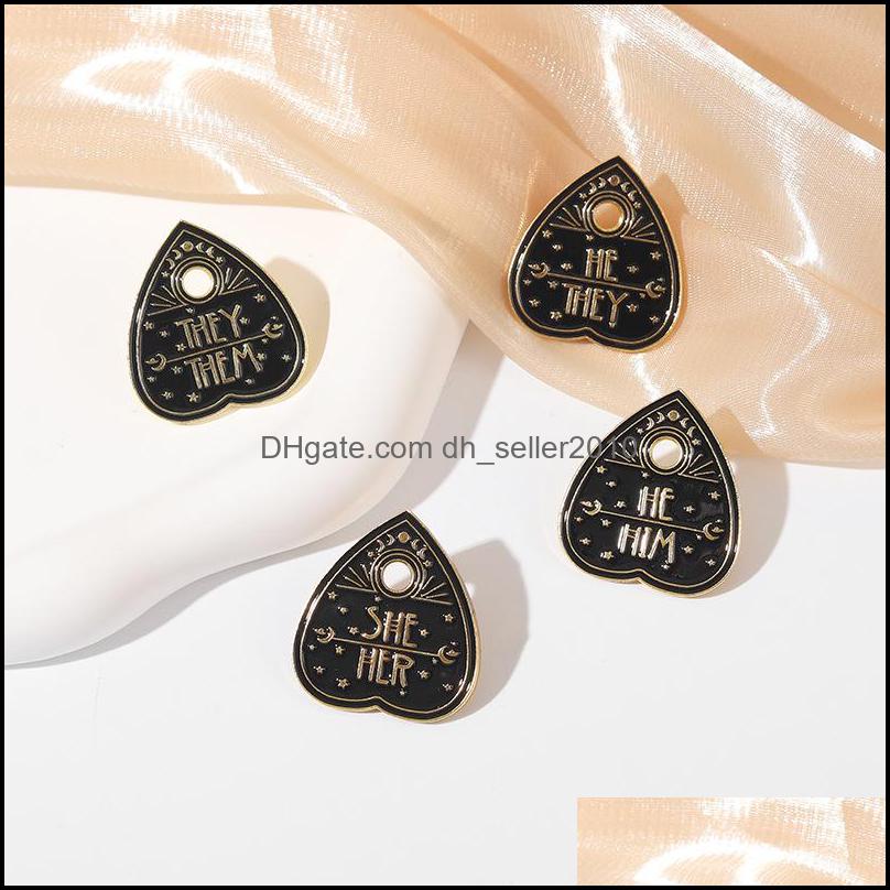 Pins Brooches Pronouns Enamel Pins Custom She Her He Him They Them Brooches Lapel Badges Jewelry Gift 1459 E3 Drop Delivery 2021 Dhse Dhmvh