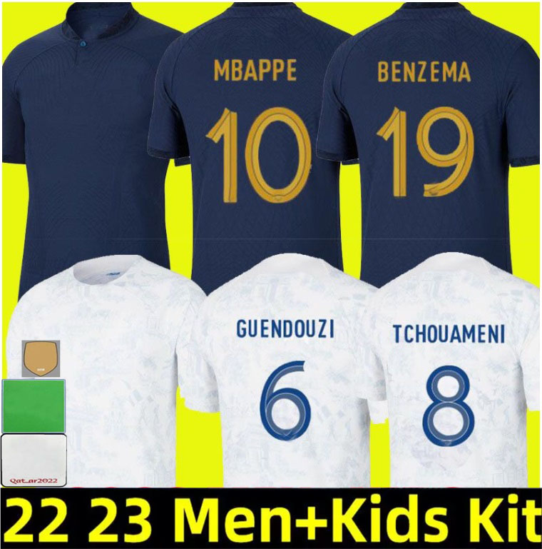 BENZEMA French soccer jersey 2022 2023 MBAPPE GRIEZMANN POGBA 22 23 Francia Men Kids KIMPEMBE FEKIR maillot 100th shirt hommes Kante Maillots de football White Blue
BENZEMA French soccer jersey 2022 2023 MBAPPE GRIEZMANN POGBA 22 23 Francia Men Kids KIMPEMBE FEKIR maillot 100th shirt hommes Kante Maillots de football White Blue
