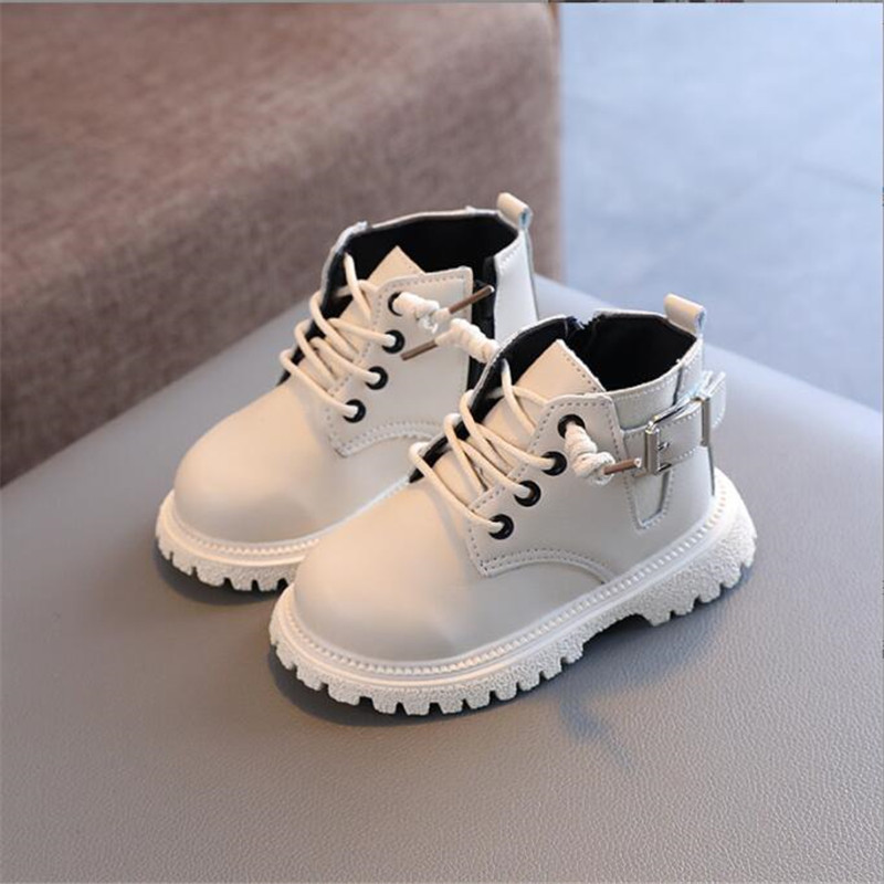 Boots Kids Leather Chelsea Waterproof Children Sneakers Black Toddler Snow Girl Winter Shoe Boy 220915