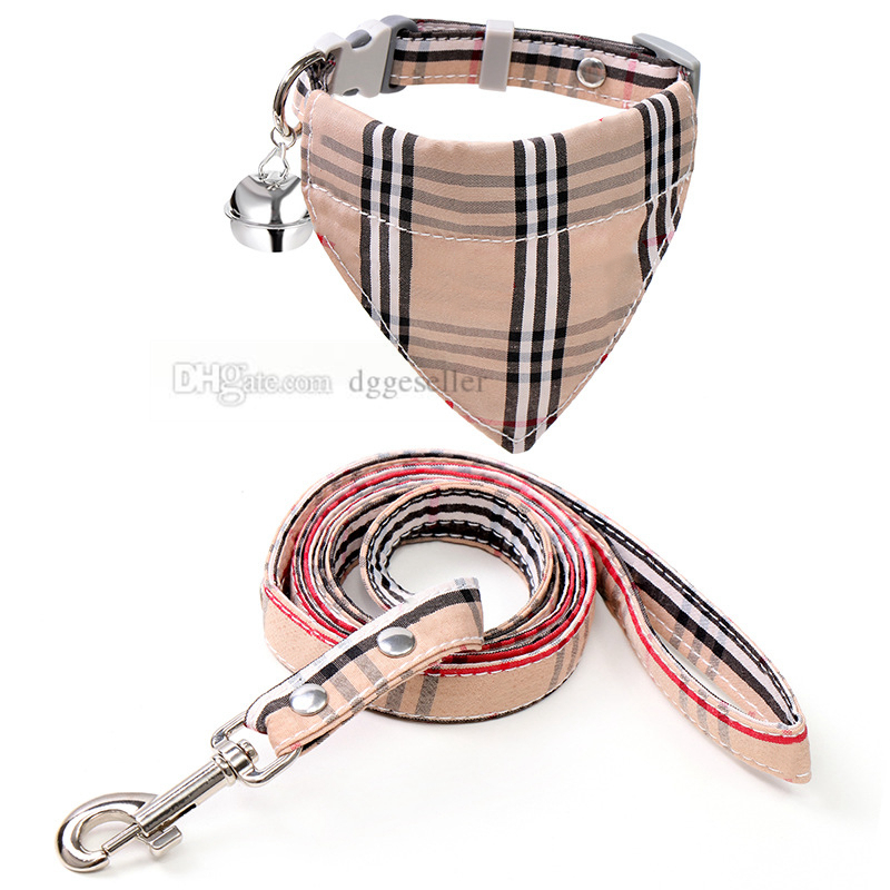 Designer Dog Collar and Leashes Set Classic Plaid Dog Bandana with Bell Detachable Pet Collars for Small Dogs Cats Poodle Pets Supplies British Style Khaki S B131
Designer Dog Collar and Leashes Set Classic Plaid Dog Bandana with Bell Detachable Pet Collars for Small Dogs Cats Poodle Pets Supplies British Style Khaki S B131