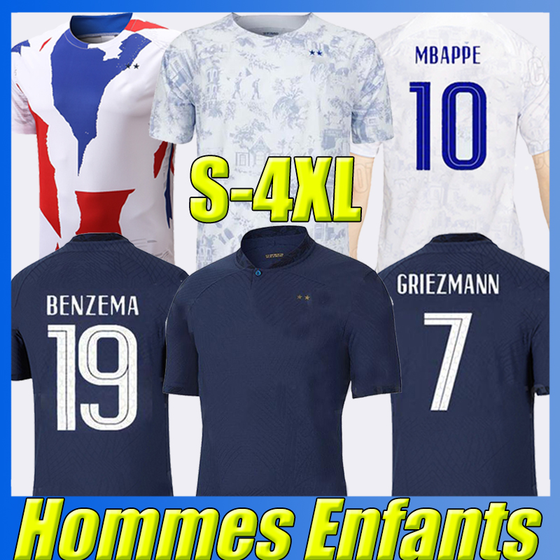 4XL 2022 French club BENZEMA soccer jerseys MBAPPE GRIEZMANN 2023 World POGBA cup GIROUD KANTE DEMBELE Maillot de foot Francia Maillots Men kids kit football shirt, Faguo 22-23 away
4XL 2022 French club BENZEMA soccer jerseys MBAPPE GRIEZMANN 2023 World POGBA cup GIROUD KANTE DEMBELE Maillot de foot Francia Maillots Men kids kit football shirt, Faguo 22-23 away