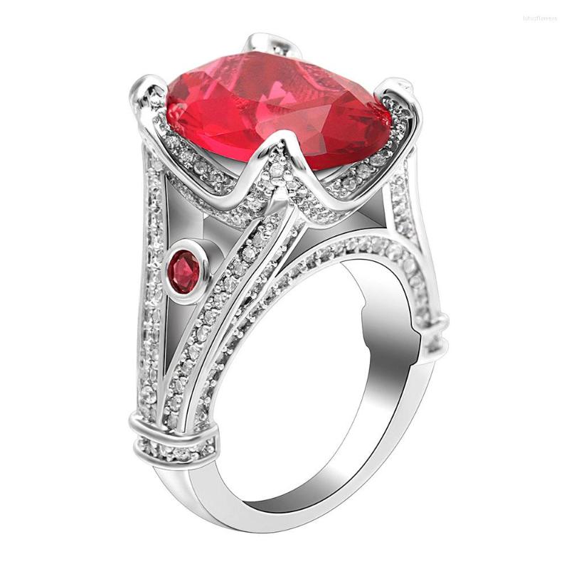 Wedding Rings Bright Red Cubic Zirconia Eiffel Tower Design Jewelry Silver Color Romantic CZ Finger For Women Fashion Gift
Wedding Rings Bright Red Cubic Zirconia Eiffel Tower Design Jewelry Silver Color Romantic CZ Finger For Women Fashion Gift