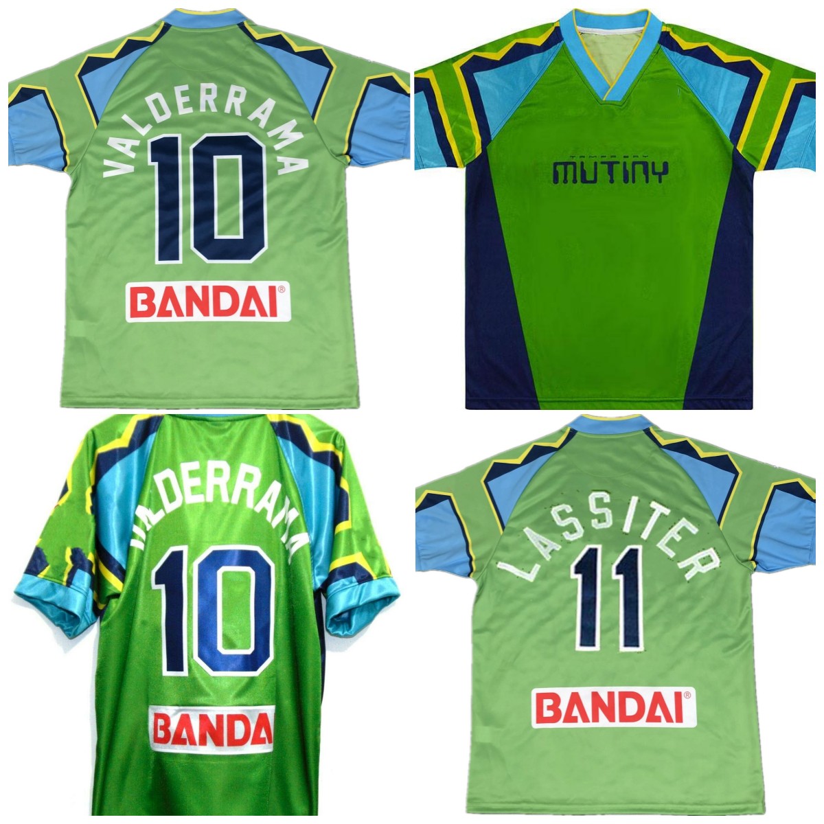soccer jerseys Tampa RETRO 1995 1996 Bay green Vintage Classic football shirt top Uniforms Mutiny 95 96 #10 VALDERRANA home, Black 
soccer jerseys Tampa RETRO 1995 1996 Bay green Vintage Classic football shirt top Uniforms Mutiny 95 96 #10 VALDERRANA home, Black