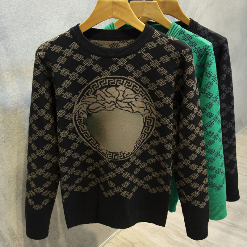 Designer Sweater vers Pullover Sweatshirt Long Sleeve tshirt Medusa Embroidered Sweaters Men Casual Jacket, Black
Designer Sweater vers Pullover Sweatshirt Long Sleeve tshirt Medusa Embroidered Sweaters Men Casual Jacket, Black