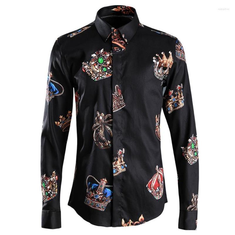 Men's Casual Shirts Black Men Shirt Luxury Allover Printing Long Sleeve Mens Fashion Slim Fit Dress Plus Size 4xl
Men's Casual Shirts Black Men Shirt Luxury Allover Printing Long Sleeve Mens Fashion Slim Fit Dress Plus Size 4xl
