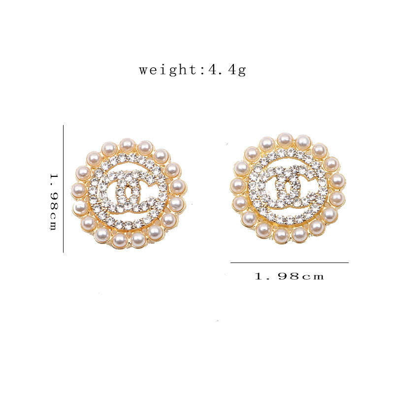 Simple 18K Gold Plated 925 Silver Luxury Brand Designers Letters Stud Geometric Famous Women Round Crystal Rhinestone Pearl Earring Wedding Party Jewerlry 11Style
Simple 18K Gold Plated 925 Silver Luxury Brand Designers Letters Stud Geometric Famous Women Round Crystal Rhinestone Pearl Earring Wedding Party Jewerlry 11Style