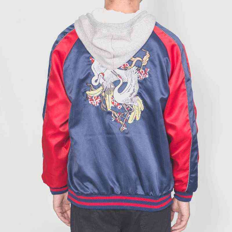 Men's Jackets broidered Autumn Jackets Men Long Seve Yokosuka Souvenir Streetwear Sukajan Luxury Ma Cardigan Japan Stain Baseball Coat 0915H