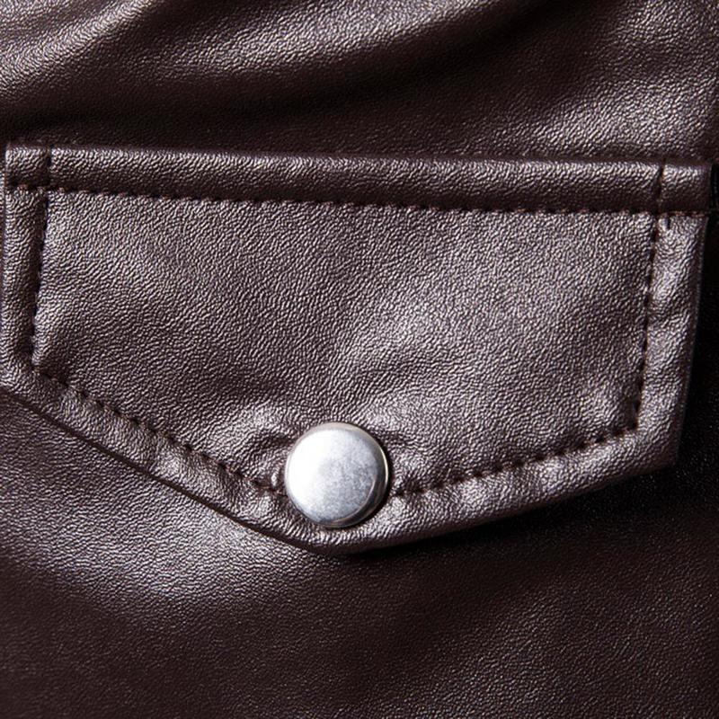 Men's Jackets Belt Streetwear Men V Neck Motorcycle Jacket Coat Zipper Turndown Collar Slim Male Overcoat Autumn Winter 220915