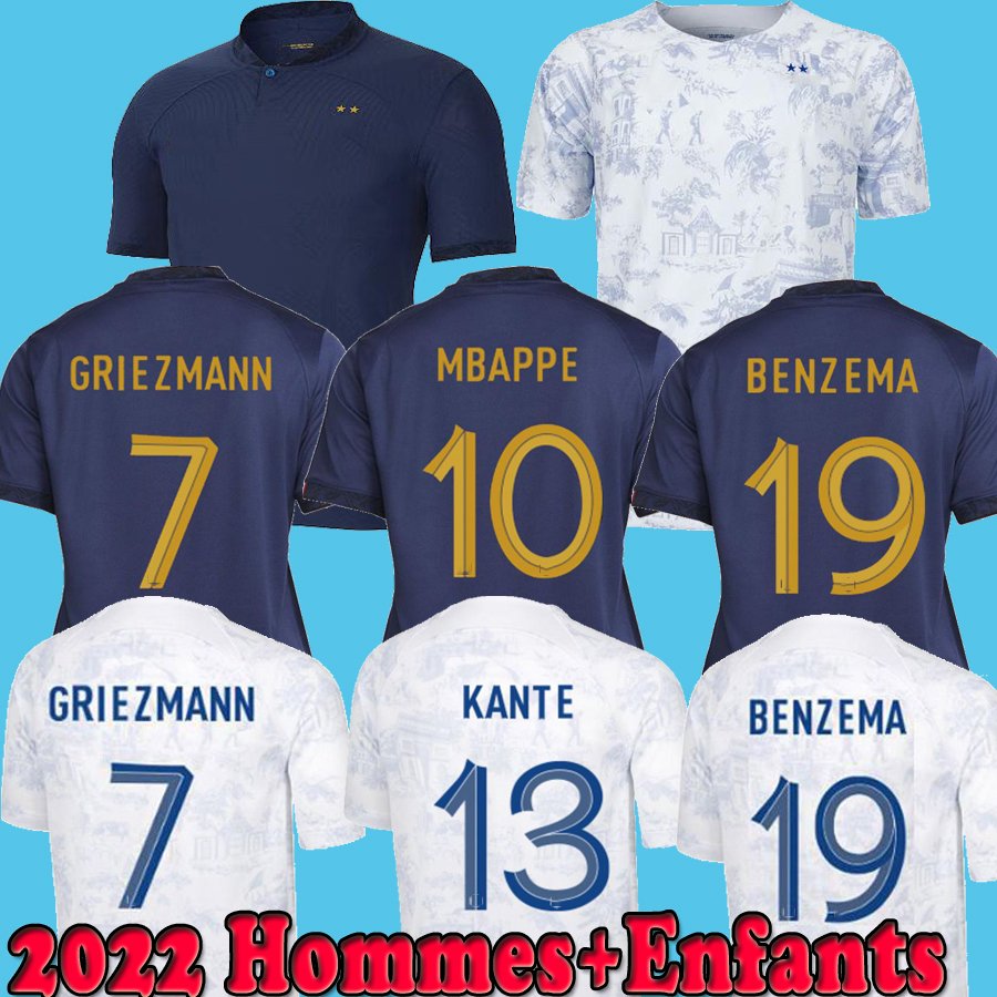 2022 Maillots de football French soccer jersey 2023 BENZEMA MBAPPE GRIEZMANN POGBA 22 23 Francia Men Kids KIMPEMBE FEKIR maillot 100th shirt hommes Kante jerseys, 2018 away
2022 Maillots de football French soccer jersey 2023 BENZEMA MBAPPE GRIEZMANN POGBA 22 23 Francia Men Kids KIMPEMBE FEKIR maillot 100th shirt hommes Kante jerseys, 2018 away