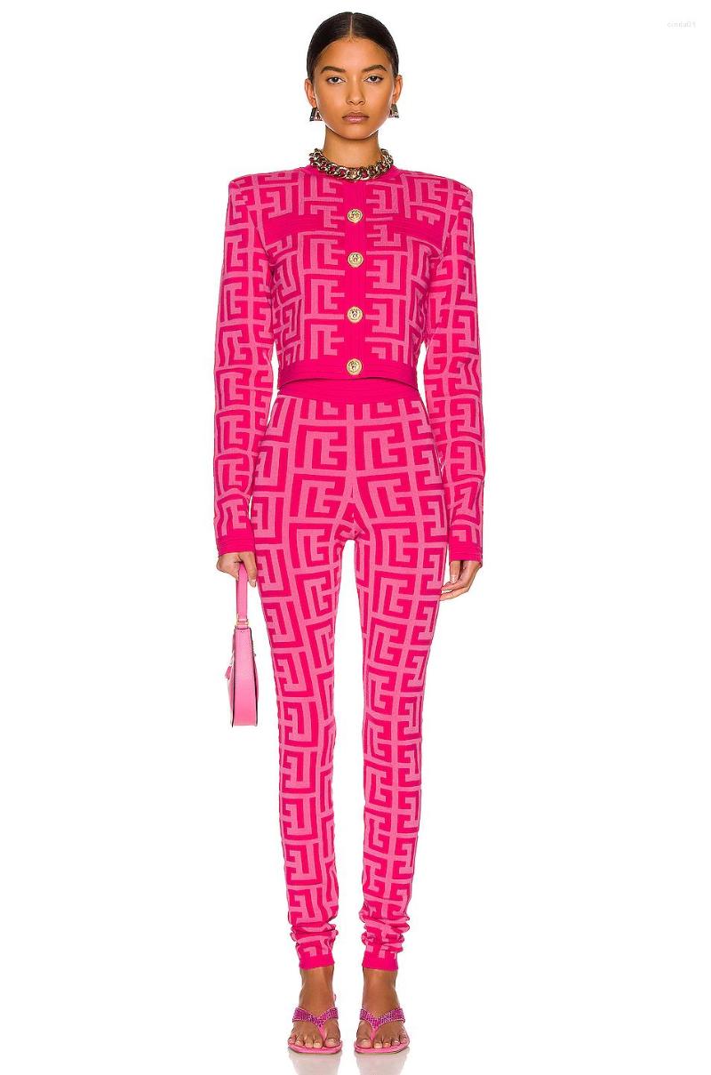 Women's Two Piece Pants Women's Sexy O Neck Long Sleeve Coat Pencil Sets Bodycon Jacquard Bandage Elegant Party Club, Pink
Women's Two Piece Pants Women's Sexy O Neck Long Sleeve Coat Pencil Sets Bodycon Jacquard Bandage Elegant Party Club, Pink
