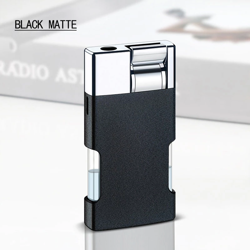 New Fashion Hot Blue Flame Metal Butane Gas Cigarette Cigar Lighters Mini Torch Jet Windproof Lighter Men Gift W260202