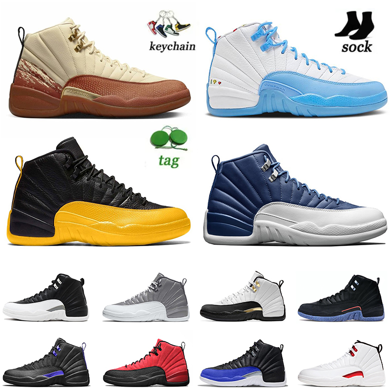 OG Mens Women 12s Basketball Shoes Jumpman 12 Sneakers With Socks J12s Eastside Golf x Emo University Gold Stealth Black Taxi Indigo Flu Game Trainers 36-47, C44 university gold 40-47
OG Mens Women 12s Basketball Shoes Jumpman 12 Sneakers With Socks J12s Eastside Golf x Emo University Gold Stealth Black Taxi Indigo Flu Game Trainers 36-47, C44 university gold 40-47