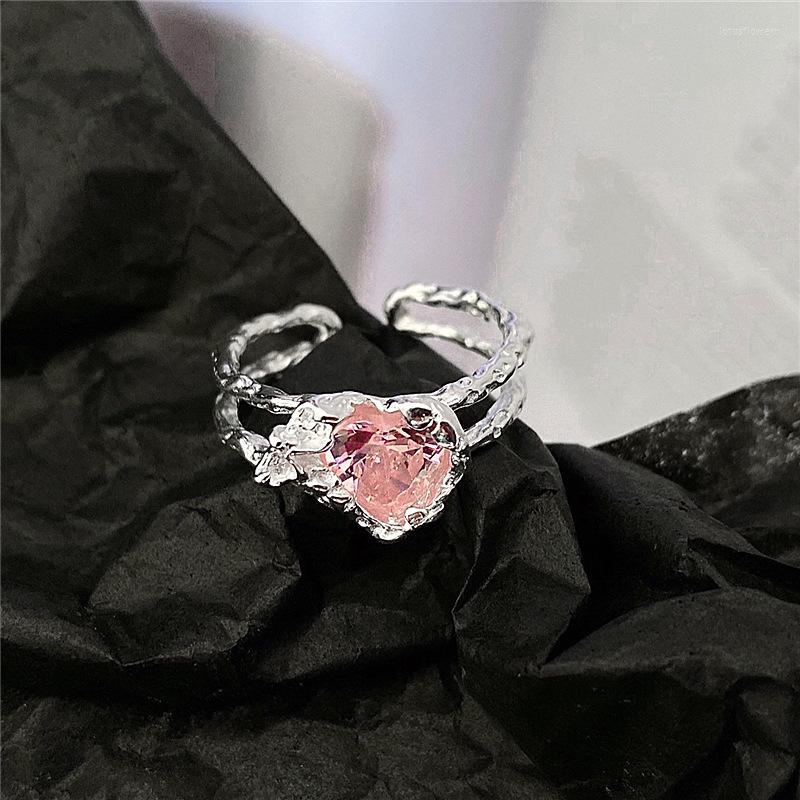 Cluster Rings 2022 Korean Lovely Pink Love Ring Fashion Temperament Versatile Open Female Jewelry
Cluster Rings 2022 Korean Lovely Pink Love Ring Fashion Temperament Versatile Open Female Jewelry
