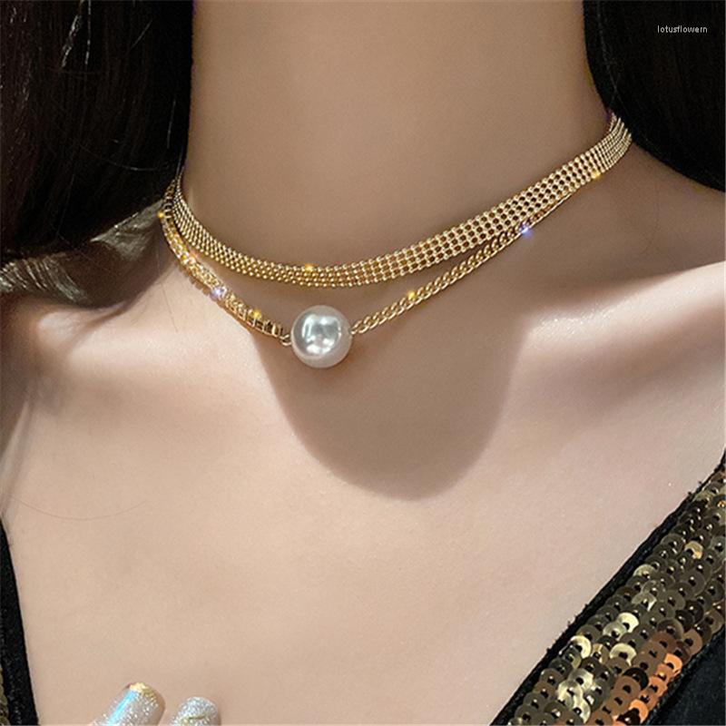 Choker South Korea's Double Layered Large Pearl Clavicle Chain Necklace Fashion Temperament Versatile Women's Jewelry
Choker South Korea's Double Layered Large Pearl Clavicle Chain Necklace Fashion Temperament Versatile Women's Jewelry