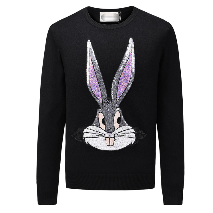 Designer Sweater Men and Women Autumn and Winter Round Neck Pullover Trend Sequin Rabbit Head Knitwear Slim Fit Warm Fashion 3 Colors Same Style M-3XL TC029, Champagne
Designer Sweater Men and Women Autumn and Winter Round Neck Pullover Trend Sequin Rabbit Head Knitwear Slim Fit Warm Fashion 3 Colors Same Style M-3XL TC029, Champagne