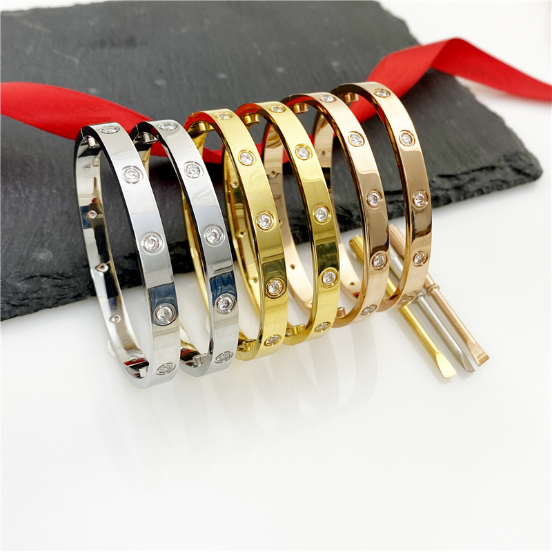 6MM 7MM Wide Bangle Silver Men Stainless Steel Cuff Bracelet With Diamond Crystal Decoration Women Jewelry Anniversary Gift Hight Quality Screwdriver Hand Ring
6MM 7MM Wide Bangle Silver Men Stainless Steel Cuff Bracelet With Diamond Crystal Decoration Women Jewelry Anniversary Gift Hight Quality Screwdriver Hand Ring