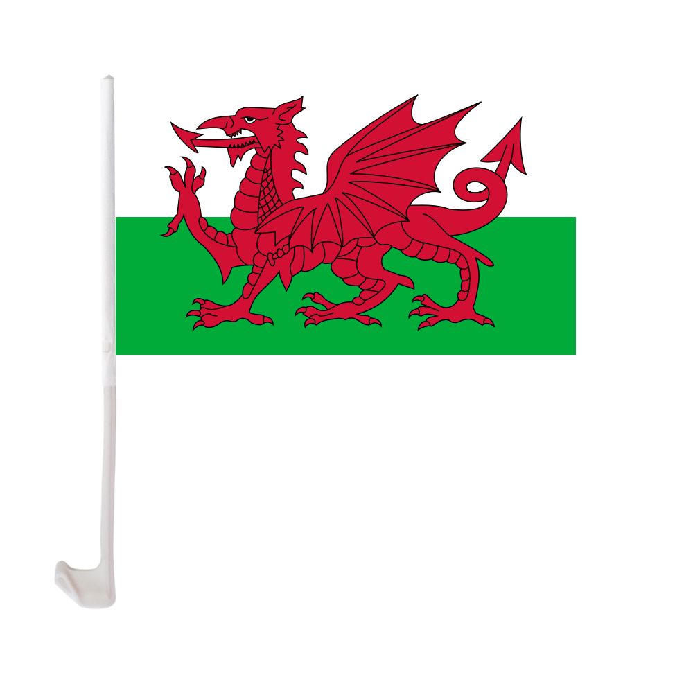 Wales Car Flag 30x45cm Window Clip Welsh Flags Polyester UV Protection Car Decoration Banner with Flagpole
Wales Car Flag 30x45cm Window Clip Welsh Flags Polyester UV Protection Car Decoration Banner with Flagpole
