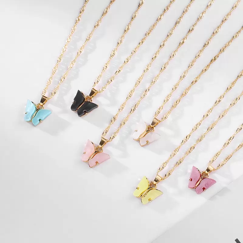 18K Gold Plated Lovely Butterfly Pendent Necklace for Women Ladies Female Wedding Animal Nice Jewelry Gift Anniversary Wholesale Price
18K Gold Plated Lovely Butterfly Pendent Necklace for Women Ladies Female Wedding Animal Nice Jewelry Gift Anniversary Wholesale Price
