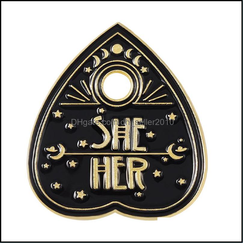Pins Brooches Pronouns Enamel Pins Custom She Her He Him They Them Brooches Lapel Badges Jewelry Gift 1459 E3 Drop Delivery 2021 Dhse Dhmvh