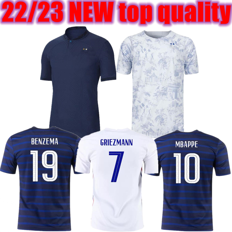 BENZEMA 2022 Soccer Jersey QATAR World Cup French MBAPPE POGBA GRIEZMANN VARANE Football Shirt PAVARD Kids Kit socks KANTE maillot de foot CAMAVINGA hommes enfants, 21/22 home
BENZEMA 2022 Soccer Jersey QATAR World Cup French MBAPPE POGBA GRIEZMANN VARANE Football Shirt PAVARD Kids Kit socks KANTE maillot de foot CAMAVINGA hommes enfants, 21/22 home