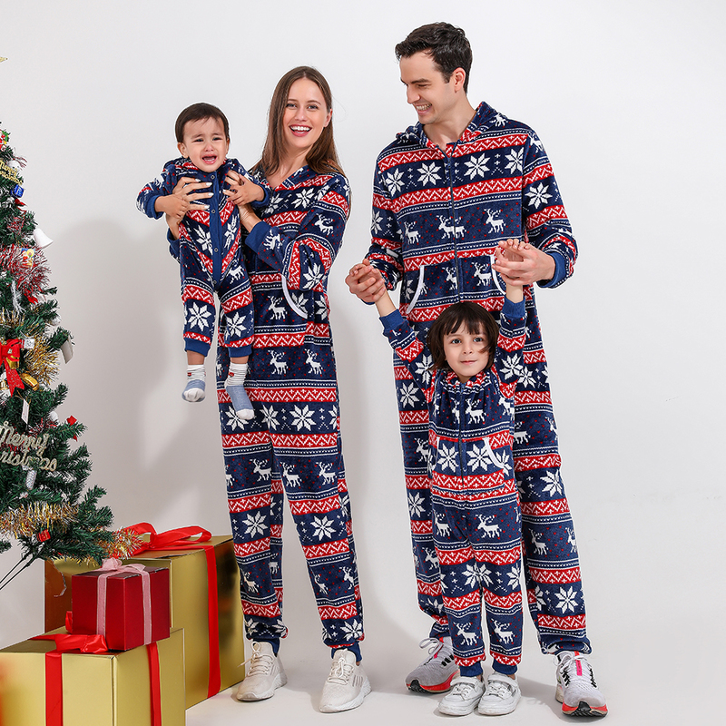 Family Matching Outfits Christmas Family Matching Pajamas flannel Mother Daughter Father Baby Kids Sleepwear Mommy and Me Nightwear Clothes 220914
