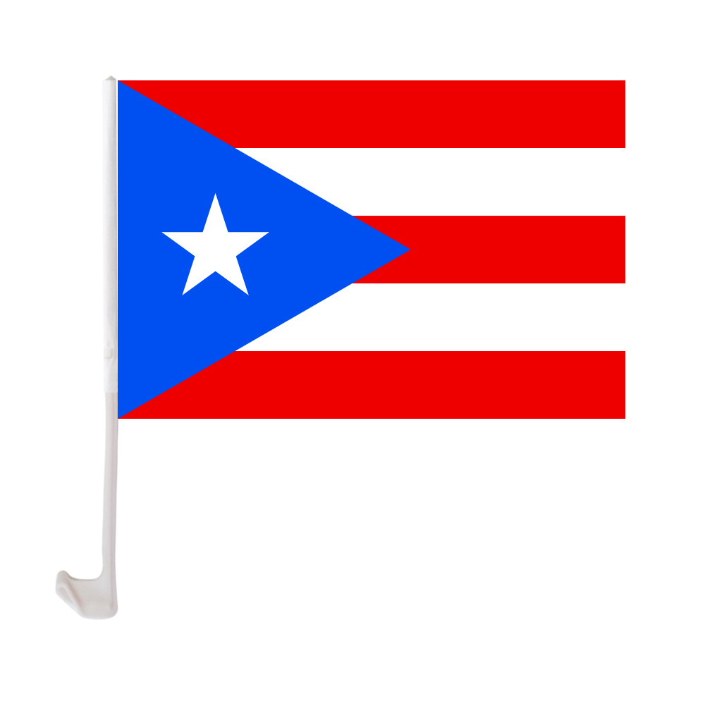 30x45cm Puerto Rico Car Flag Polyester UV Protection Window Clip Car Decoration Banner with Flagpole
30x45cm Puerto Rico Car Flag Polyester UV Protection Window Clip Car Decoration Banner with Flagpole