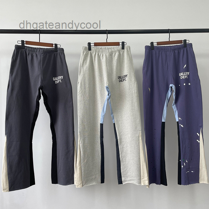 Mens Sweatpants Gallerydept Designer Jeans The correct version of hand-painted speckled stitching drawstring high street casual guard pants slightly elongated XN, Blue purple (splash paint)
Mens Sweatpants Gallerydept Designer Jeans The correct version of hand-painted speckled stitching drawstring high street casual guard pants slightly elongated XN, Blue purple (splash paint)