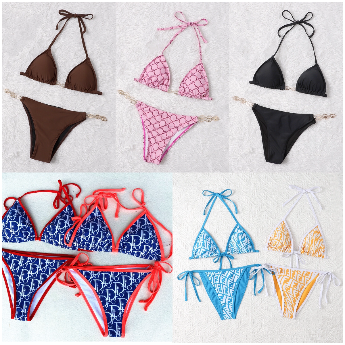New Fashion Clothing Letter Swimwears Bathing Suit Swimming Wear Brand Classic Designer Ladies Bikini Summer Beach Suits, #1 gu-cci pink
New Fashion Clothing Letter Swimwears Bathing Suit Swimming Wear Brand Classic Designer Ladies Bikini Summer Beach Suits, #1 gu-cci pink