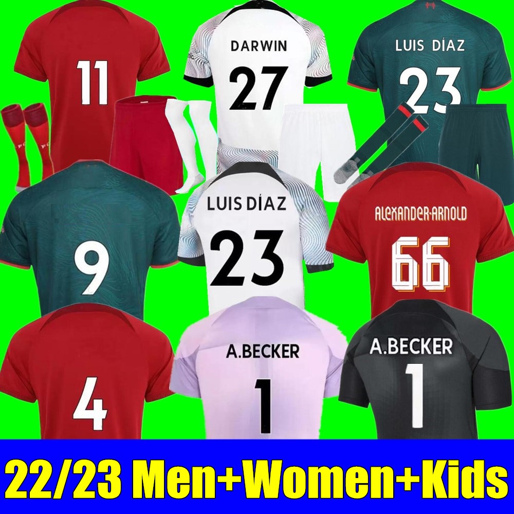 New 22 23 season soccer jerseys home away 3rd goalkeeper gk 2022 2023 ALEXANDER-ARNOLD LUIS DIAZ lIVERPOOl A.BECKER DIOGO football shirts men kids kit uniforms Women, Adult 3rd+champion patch
New 22 23 season soccer jerseys home away 3rd goalkeeper gk 2022 2023 ALEXANDER-ARNOLD LUIS DIAZ lIVERPOOl A.BECKER DIOGO football shirts men kids kit uniforms Women, Adult 3rd+champion patch