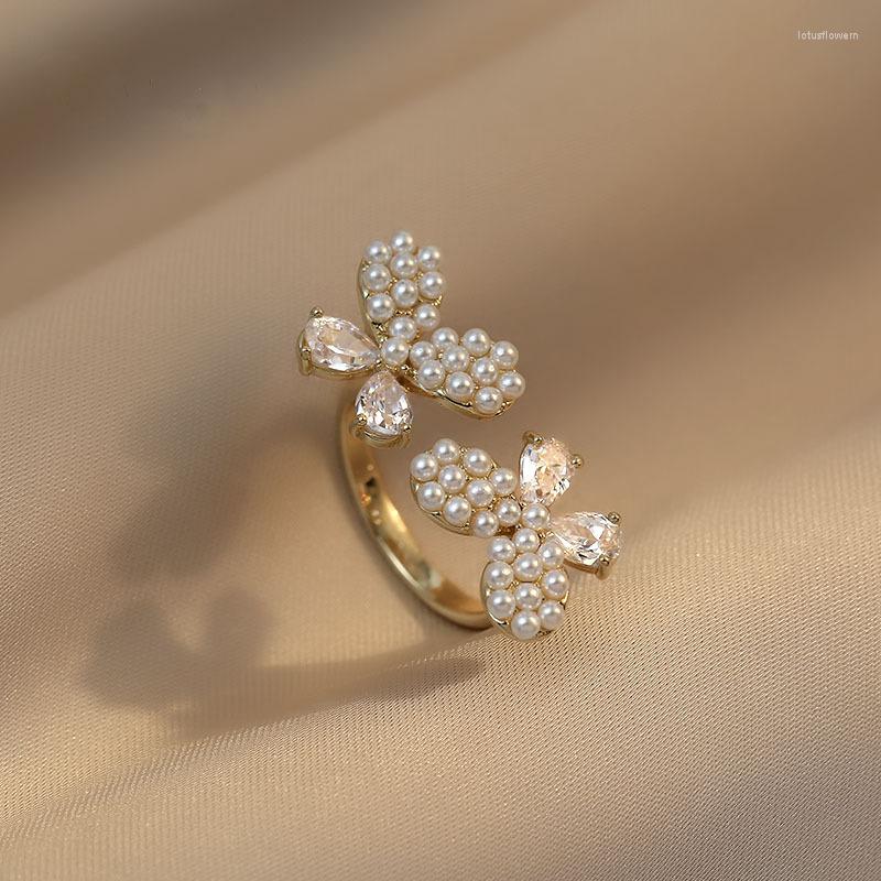 Cluster Rings 2022 Korean Exquisite Double Butterfly Pearl Ring Fashion Temperament Versatile Open Female Jewelry
Cluster Rings 2022 Korean Exquisite Double Butterfly Pearl Ring Fashion Temperament Versatile Open Female Jewelry