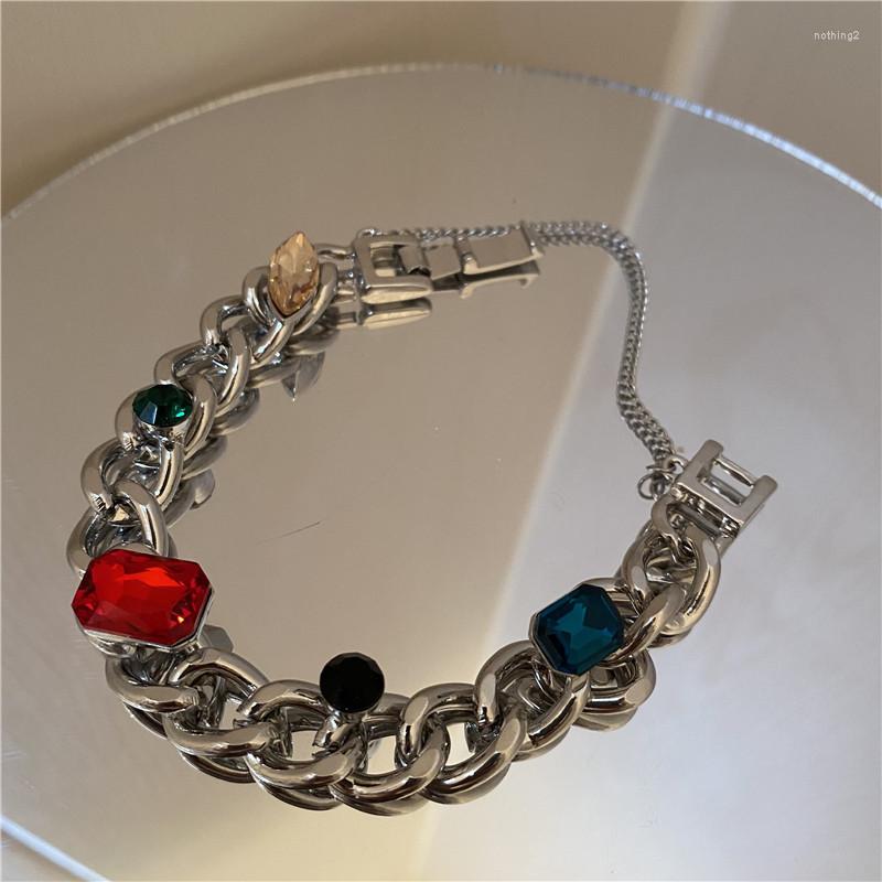 Link Bracelets 2022 Korean Exquisite Fashion Color Stitched Crystal Bracelet Temperament Simple Versatile Women's Jewelry
Link Bracelets 2022 Korean Exquisite Fashion Color Stitched Crystal Bracelet Temperament Simple Versatile Women's Jewelry
