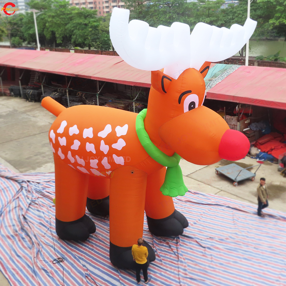 ship outdoor activities 6m 8m christmas decoration giant inflatable reindeer Christmas deer for