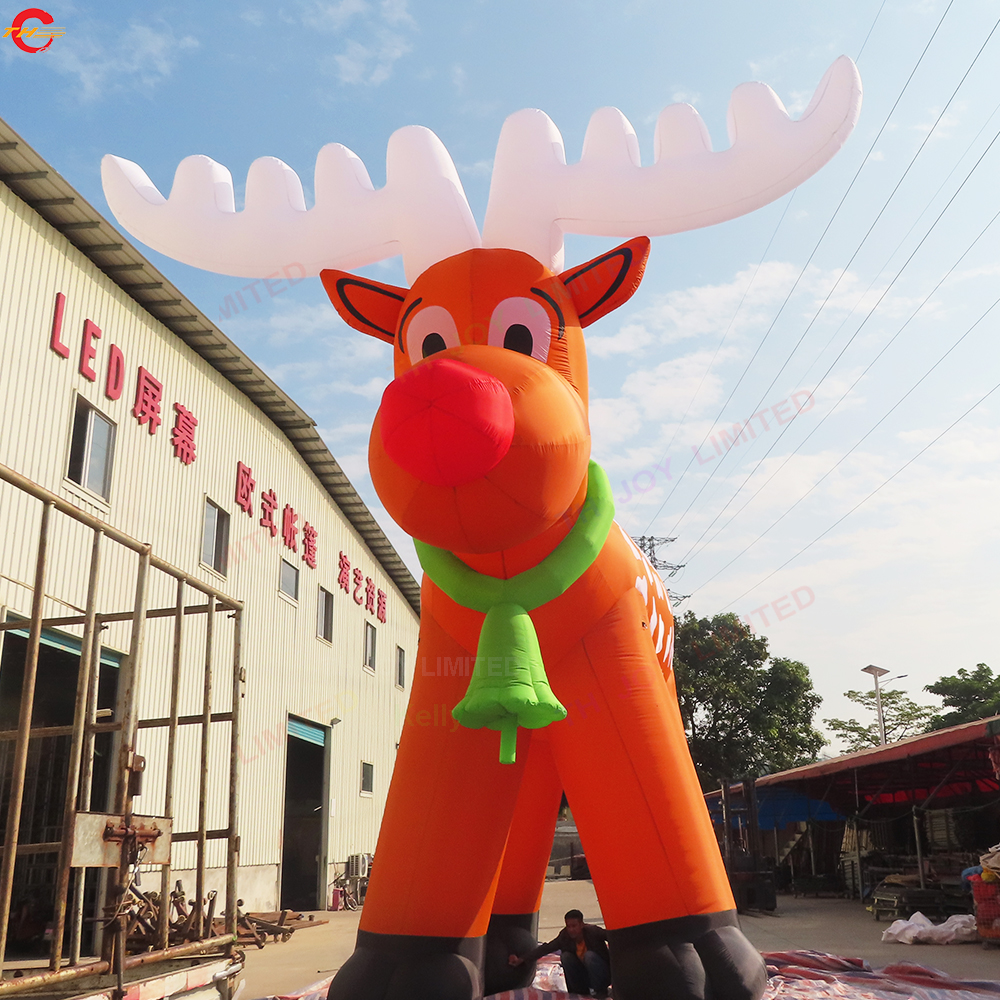ship outdoor activities 6m 8m christmas decoration giant inflatable reindeer Christmas deer for