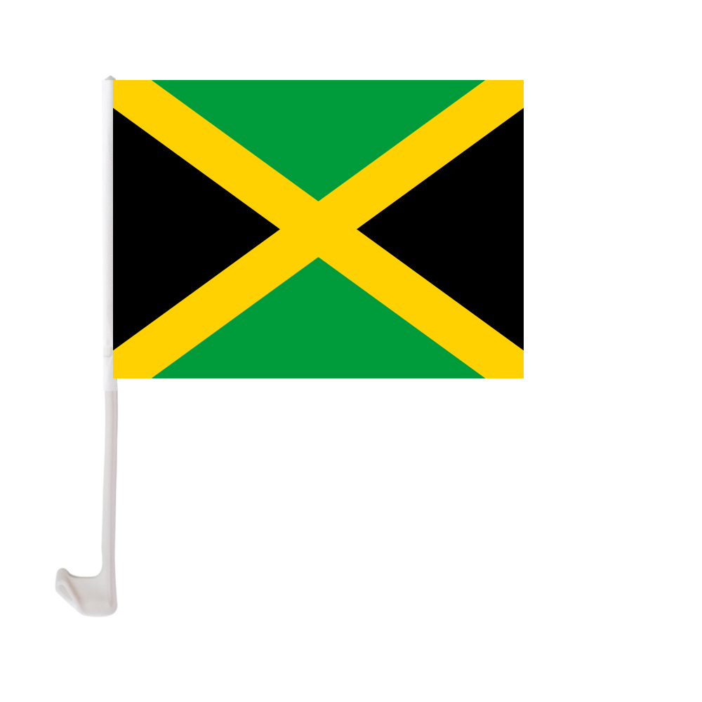 Jamaica Car Flag 30x45cm Window Clip Jamaican Flags Polyester UV Protection Car Decoration Banner with Flagpole
Jamaica Car Flag 30x45cm Window Clip Jamaican Flags Polyester UV Protection Car Decoration Banner with Flagpole