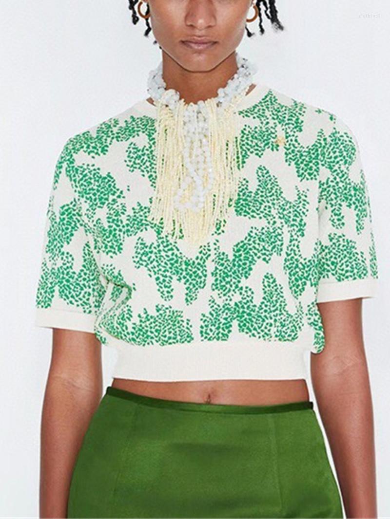 Women' Sweaters Women Green Jacquard O-Neck Knit Sweater Elegant Retro Ladies Short Sleeve Knitwear Pullover Tops 2022, Top
Women' Sweaters Women Green Jacquard O-Neck Knit Sweater Elegant Retro Ladies Short Sleeve Knitwear Pullover Tops 2022, Top