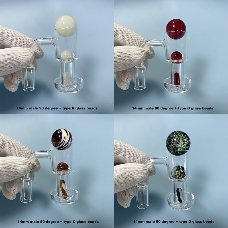 2pcs MOQ Terp Slurper Quartz Banger Smoking Glass Bubbler Rig Accessory 10mm 14mm Male Joint 45 90 Degree - Come With Glass Beads Marble Insert
2pcs MOQ Terp Slurper Quartz Banger Smoking Glass Bubbler Rig Accessory 10mm 14mm Male Joint 45 90 Degree - Come With Glass Beads Marble Insert