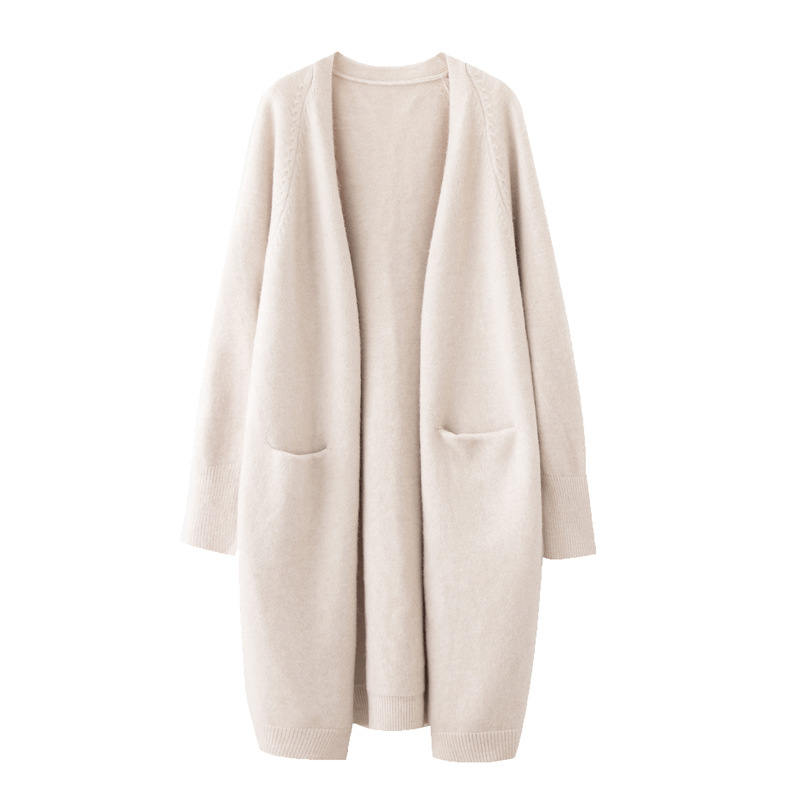 2022 Women's Lazy V-neck Oversize Knits Long Sweater Cardigans Jackets New Women Sweater Korea Cardigan Jacket Coat Outwear TOP Tees