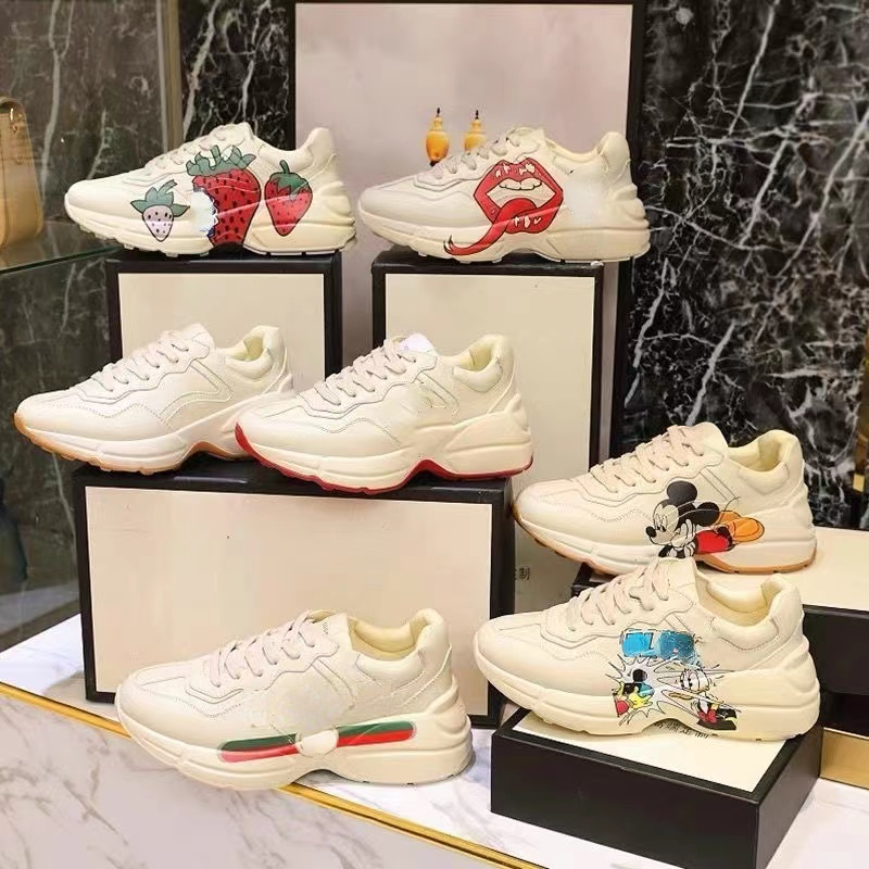 Designer Brand Sneakers Leather Vintage Platform Print Letter Sneakers Chaussures Strawberry Box Men Women, 62
Designer Brand Sneakers Leather Vintage Platform Print Letter Sneakers Chaussures Strawberry Box Men Women, 62