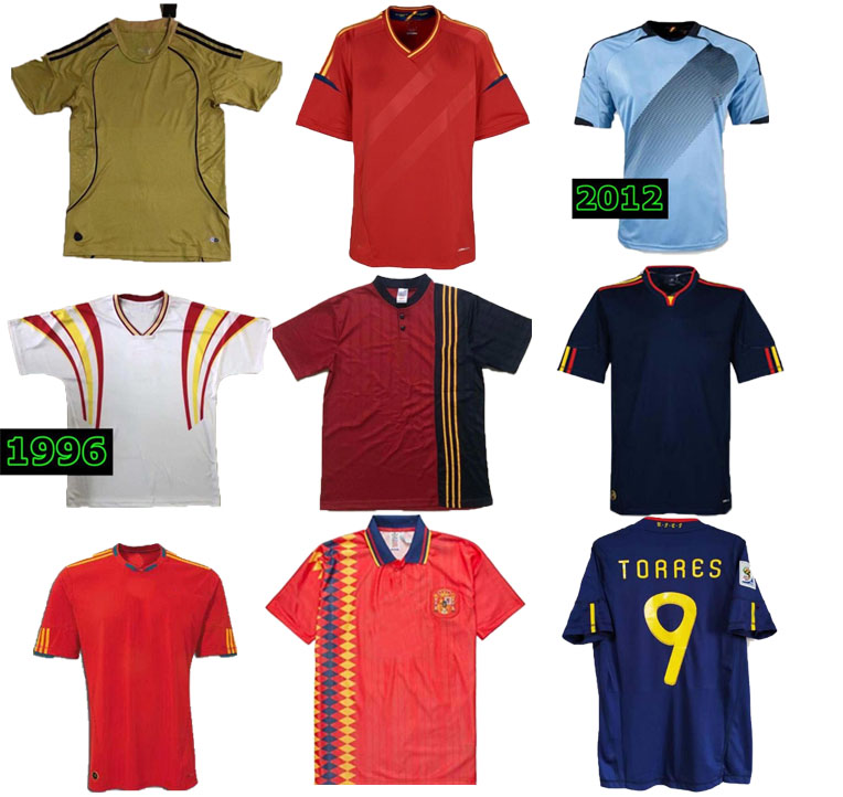 Soccer Jerseys retro 2008 2012 1996 1994 final 2010 Spain RAUL A.INIESTA PIQUE XAVI VILLA TORRES David camiseta Football shirt, Red
Soccer Jerseys retro 2008 2012 1996 1994 final 2010 Spain RAUL A.INIESTA PIQUE XAVI VILLA TORRES David camiseta Football shirt, Red